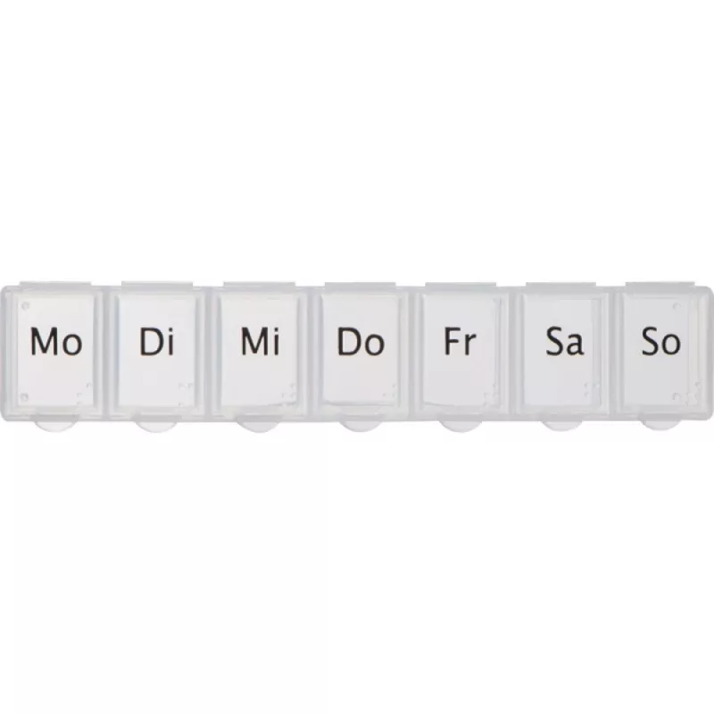 Pudełko na leki KATIE - przeźroczysty (7389666)