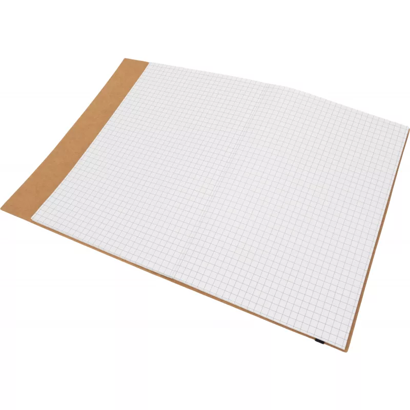 Notatnik A5 w kratkę z długopisem FELIX - brązowy (2058201)
