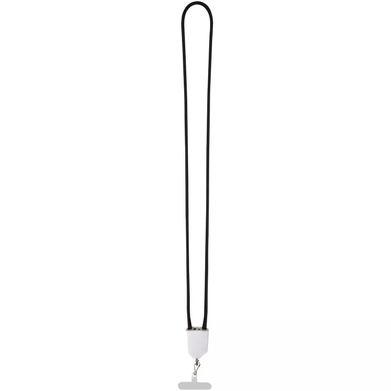 Ion 65 W 5 w 1 - kabel do ładowania z funkcją smyczy na szyję, wykonany z tworzywa sztucznego pochodzącego z recyklingu  - Biały (12452301)