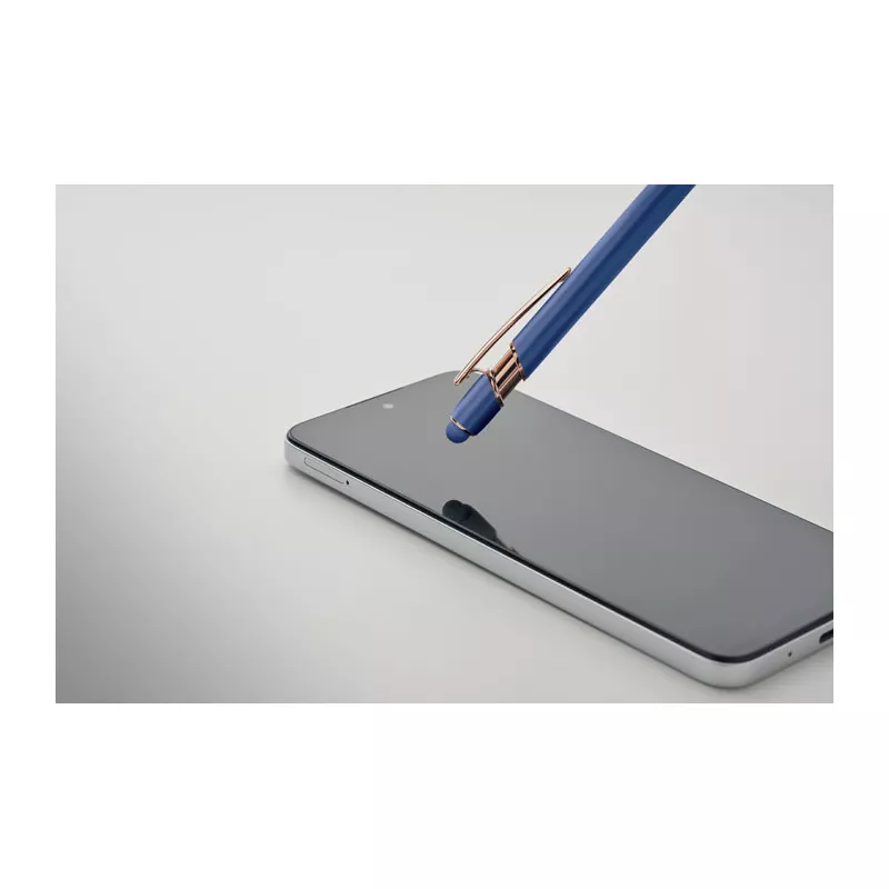Długopis z aluminium z recyklingu SCRIBBLE - Niebieski (MO2380-04)