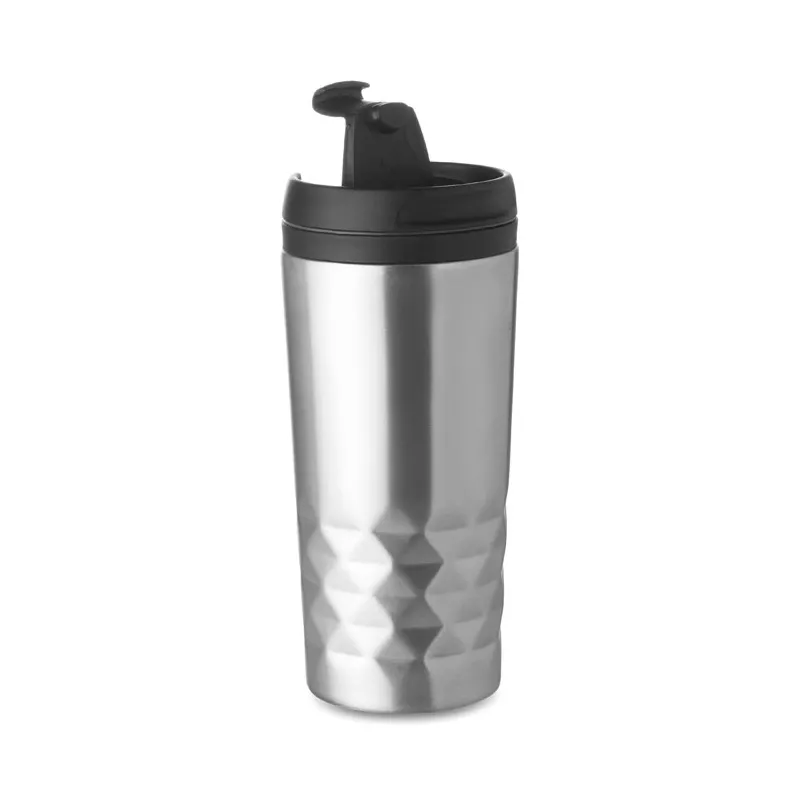 Kubek termiczny stalowy dwuścienny 280 ml TAMPAS - Srebrny Mat (MO9120-16)