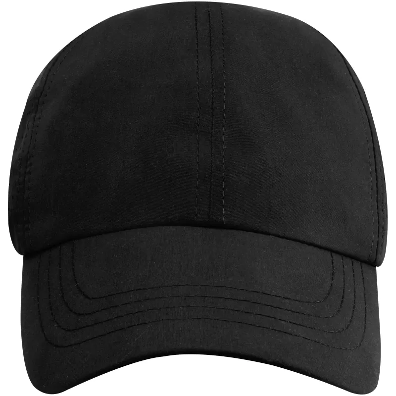 Mica 6 panelowa czapka GRS z recyklingu o młodzieżowym kroju - Czarny (37516900)