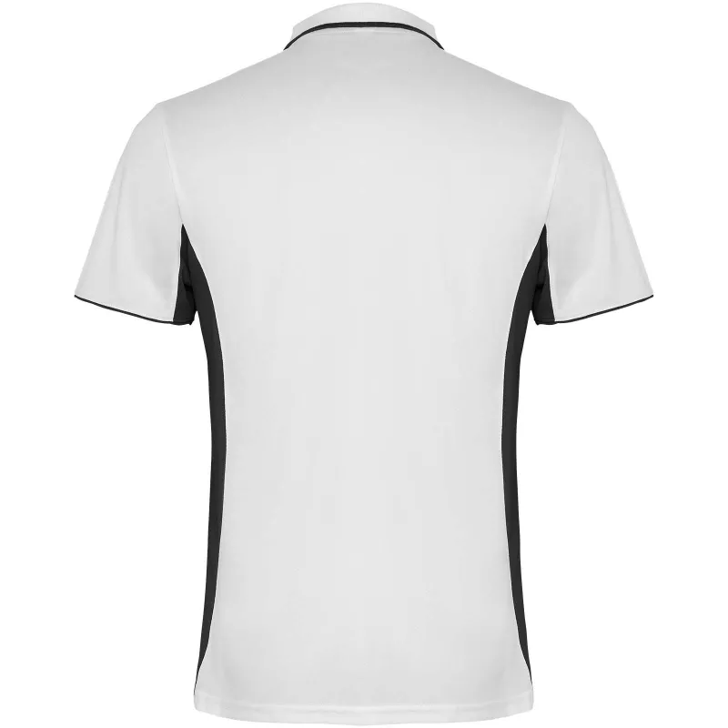 Montmelo koszulka polo unisex z krótkim rękawem - Biały-Czarny (R0421-BLACK-WHITE)