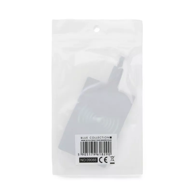 Adapter micro USB do ładowania indukcyjnego INDO - czarny (09088)