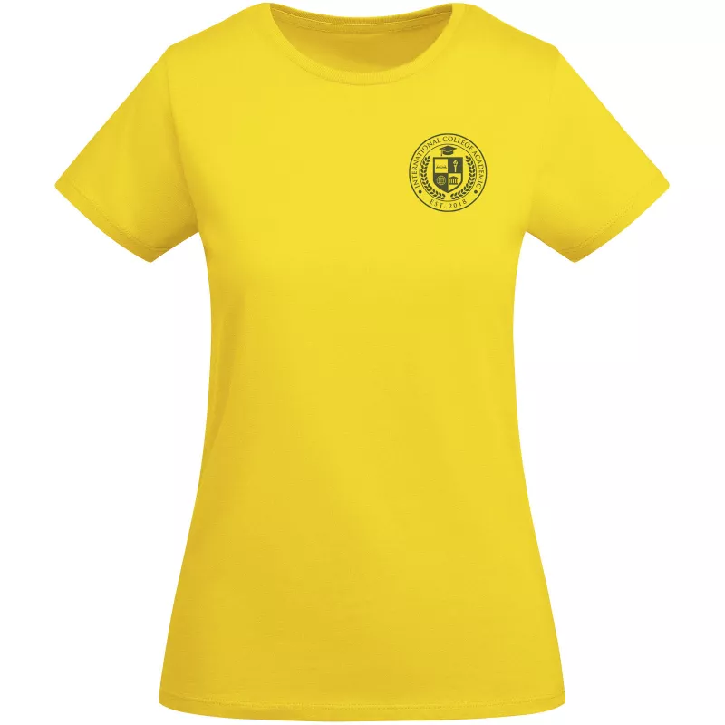 Koszulka damska z krótkim rękawem 175 g/m² Roly Breda - Żółty (R6699-YELLOW)