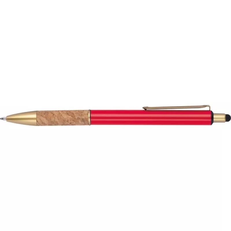 Długopis metalowy touch pen CAPRI - czerwony (369005)