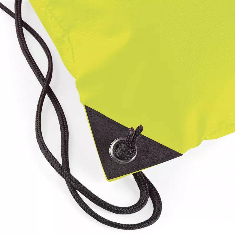 Reklamowy plecak na sznurkach  poliestrowy BagBase BG10, 34 x 45 cm - Fluorescent Yellow (BG10-FLUORESCENT YELLOW)