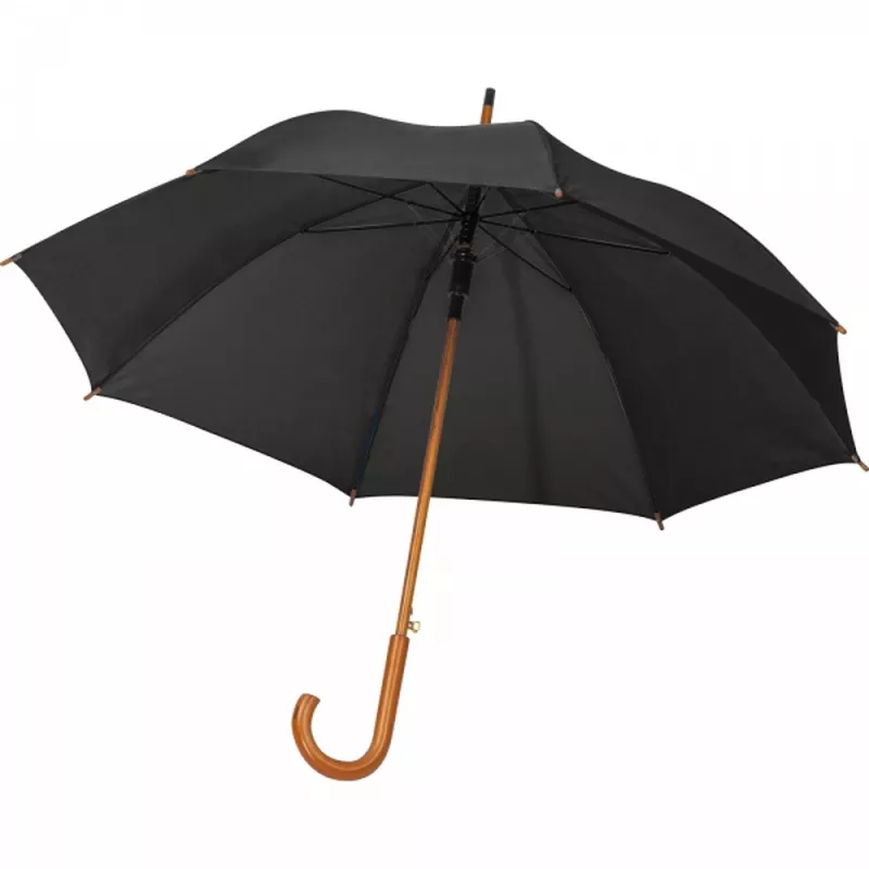 Parasol automatyczny ø105 cm RPET CHRISTINE - czarny (4243603)