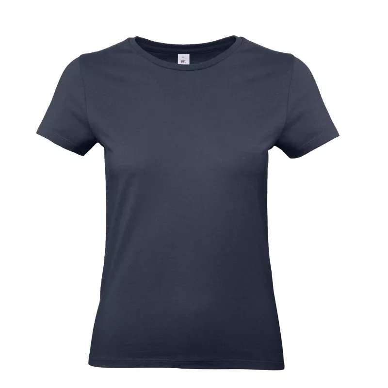 Damska koszulka reklamowa 185 g/m² B&C #E190 / WOMEN - Navy (003) (TW04T/E190-NAVY)