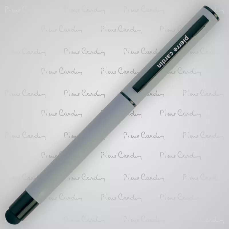Pióro kulkowe touch pen, soft touch CELEBRATION Pierre Cardin - szary (B0300608IP307)