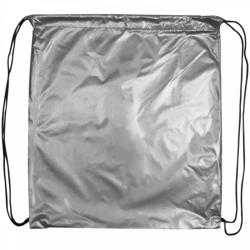 Plecak worek, 35.5 x 39 cm - srebrny (6091297)