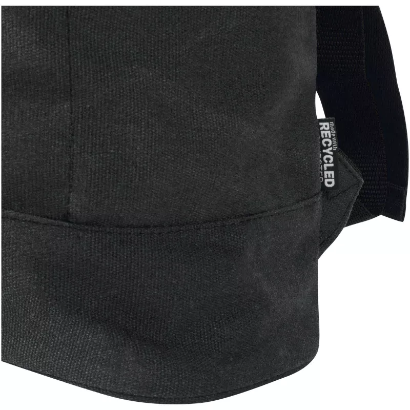 Recanvas plecak ze zwijaną górą o pojemności 16 l wykonany z materiałów z recyklingu z certyfikatem GRS - Czarny (13012390)