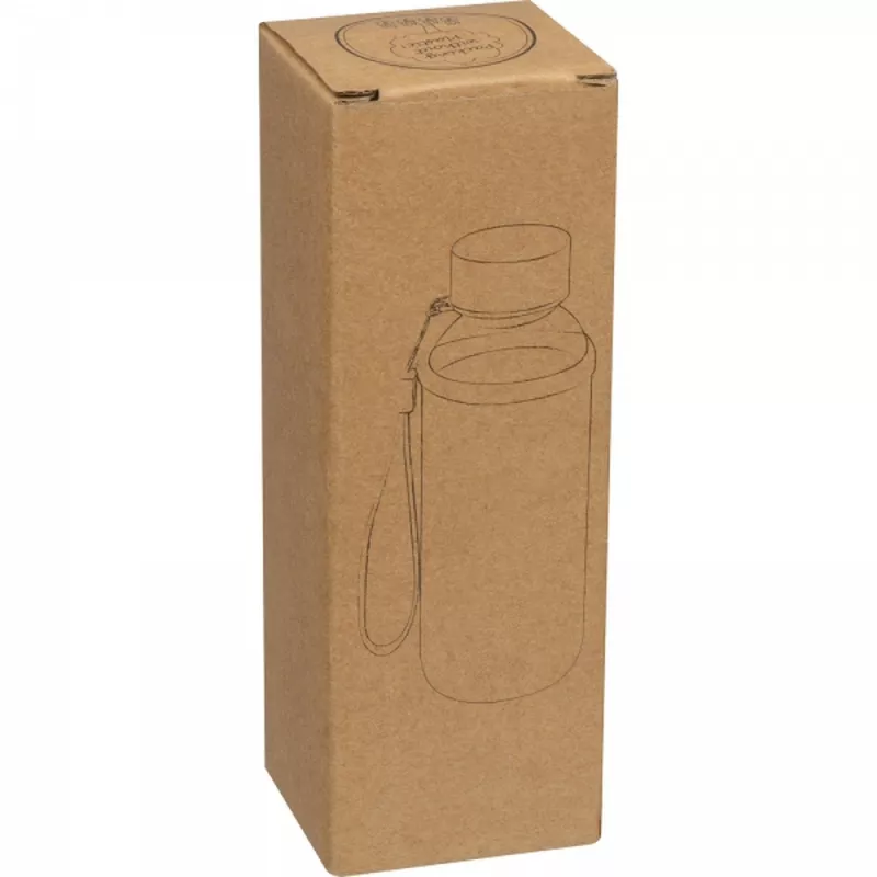 Butelka szklana z pokrowcem 300 ml LOTTE - czarny (6098503)