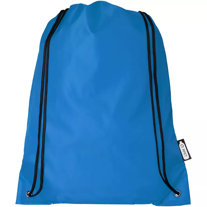 Plecak Oriole ze sznurkiem ściągającym z recyklowanego plastiku PET, 33 x 44 cm - Niebieski (12046152)