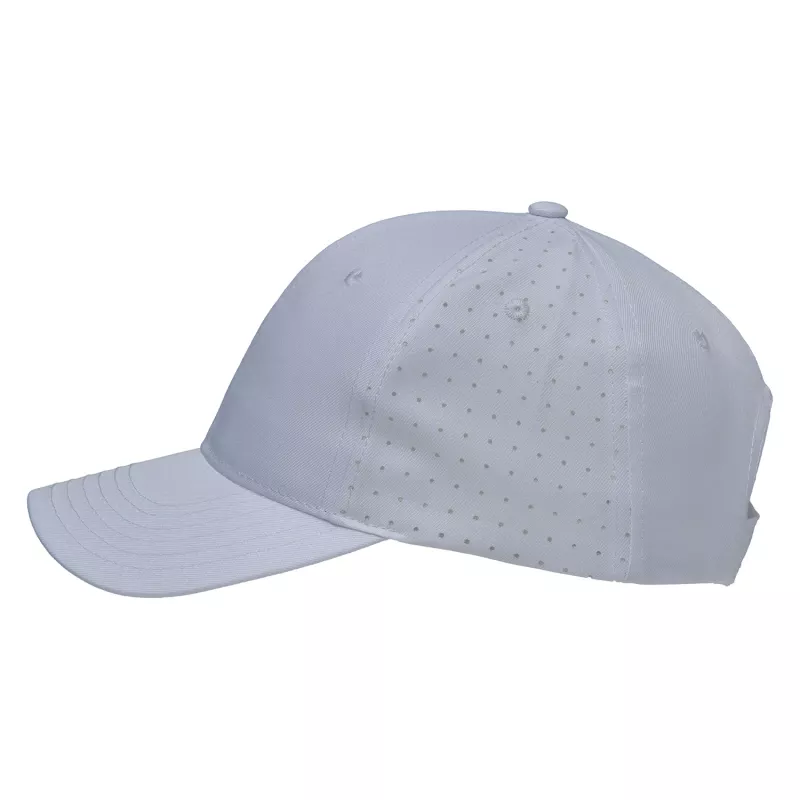 Czapka z daszkiem 6-panelowa z poliestru poly twill z perforacją 160 g/m² #3975 - Biały (HW-3975-WHITE)