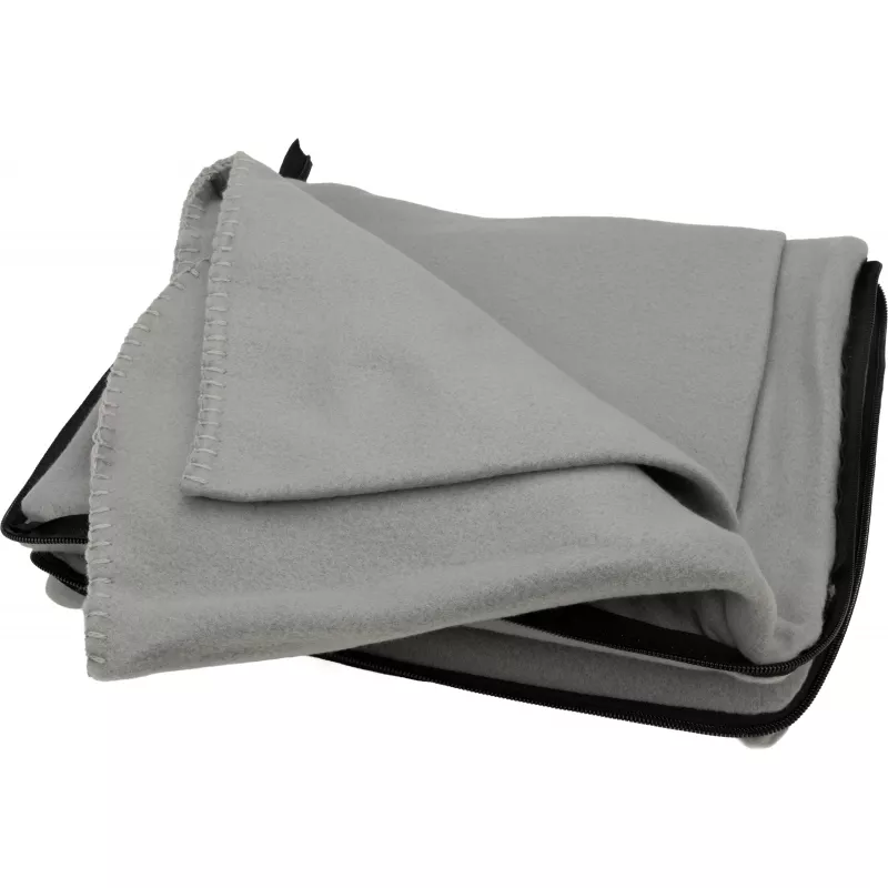 Koc z polaru/poduszka 2w1 RADCLIFF - szary (277507)