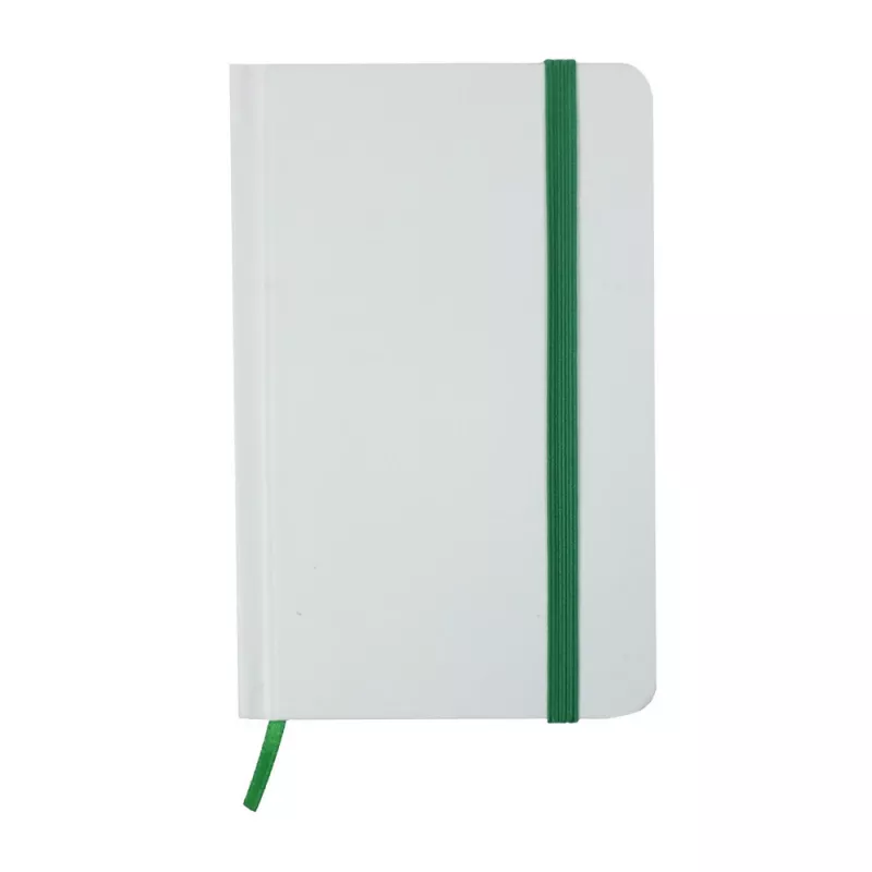 Notatnik ok. A6 - biało-zielony (V2669-62)