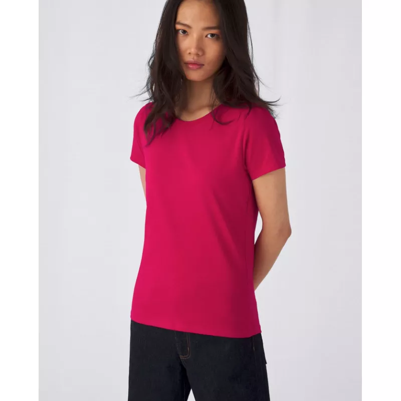Damska koszulka reklamowa 185 g/m² B&C #E190 / WOMEN - Millennial Lilac (341) (TW04T/E190-MILLENNIAL LILAC)