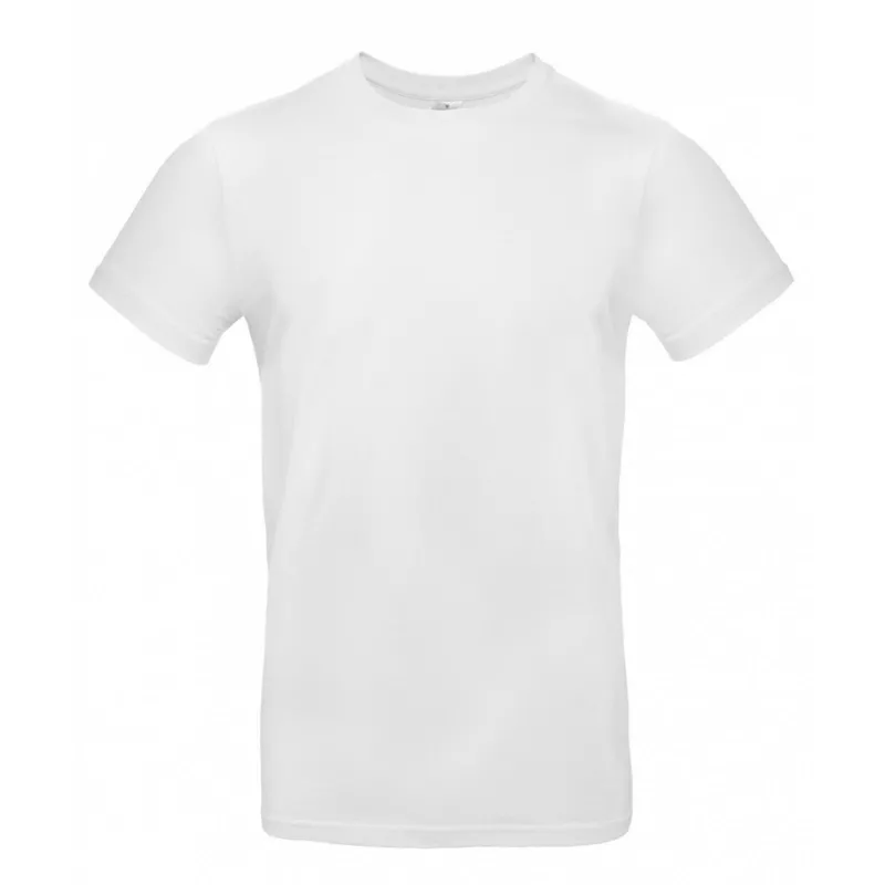 Koszulka reklamowa 185 g/m² B&C #E190 - White (001) (TU03T/E190-WHITE)