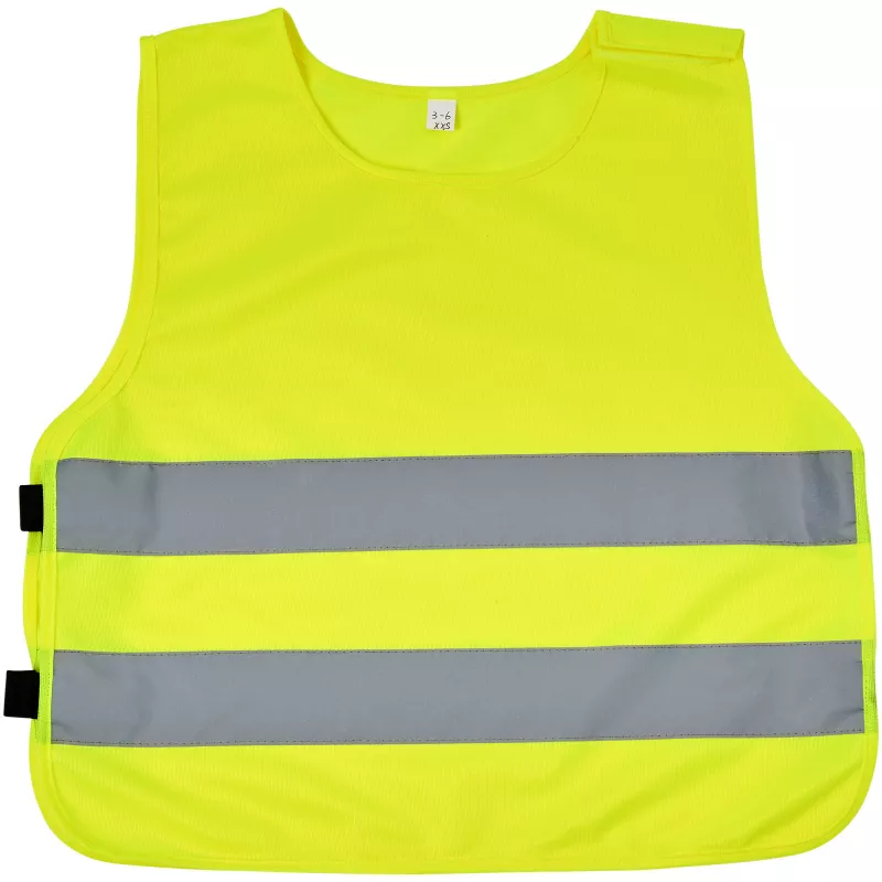 Kamizelka bezpieczeństwa Marie z zapięciem na rzepy dla dzieci w wieku 7-12 lat - Neonowy żółty (12202300)