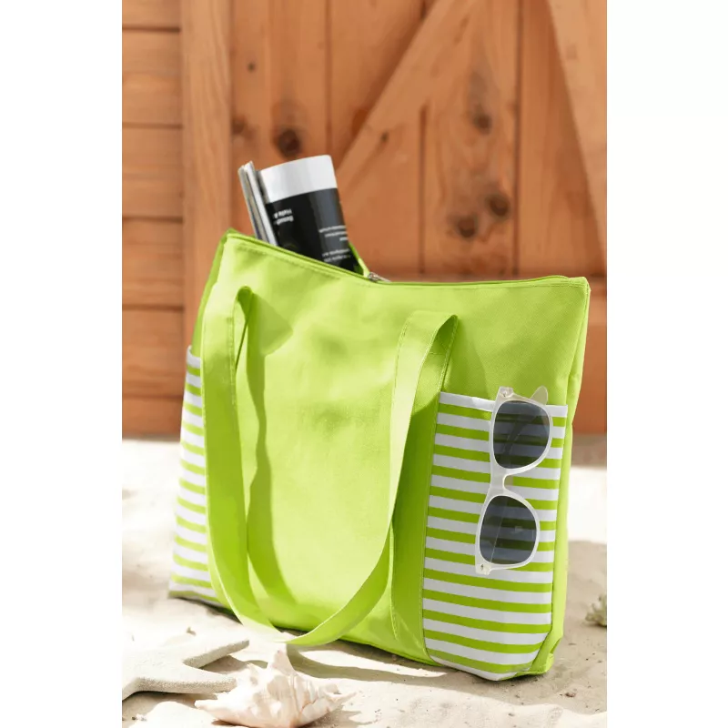 Torba na zakupy - biały, jasnozielony (56-0820530)