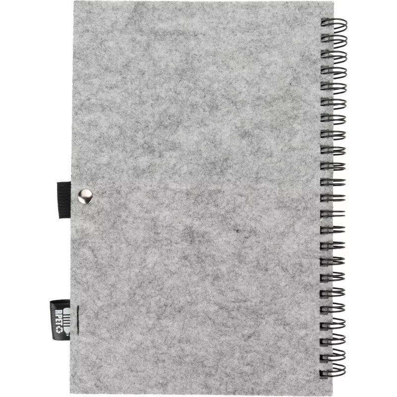 Notatnik A5 w linie BRENDA - szary (2374407)