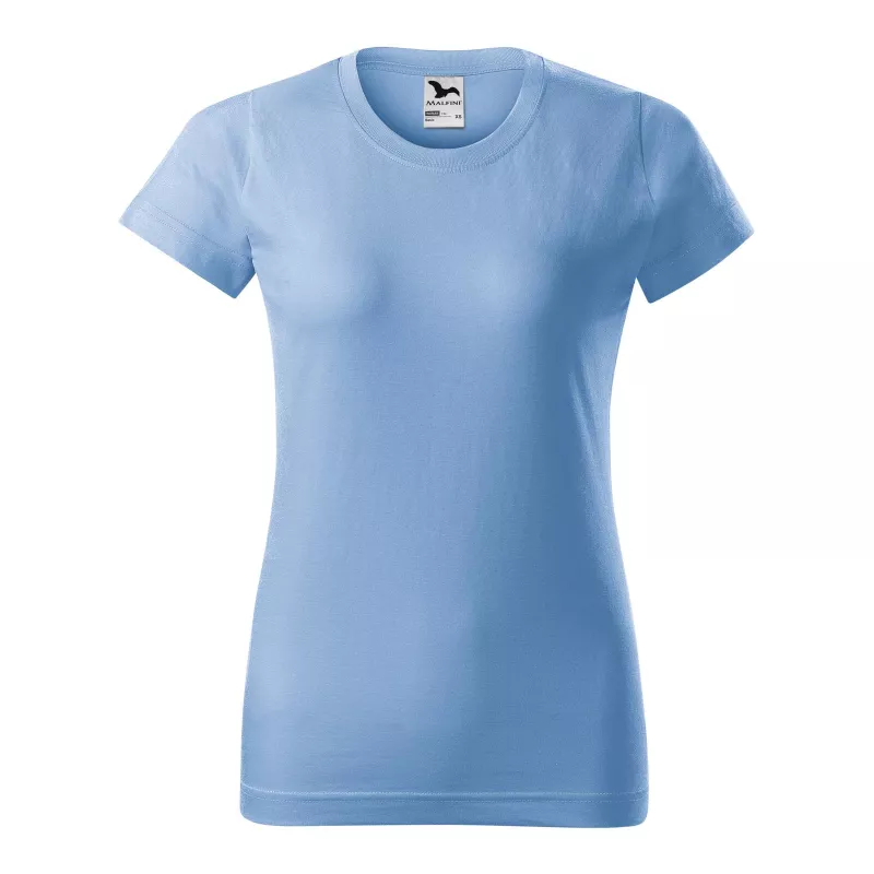 Koszulka bawełniana damska 160 g/m²  BASIC 134 - Błękitny (ADLER134-BłęKITNY)