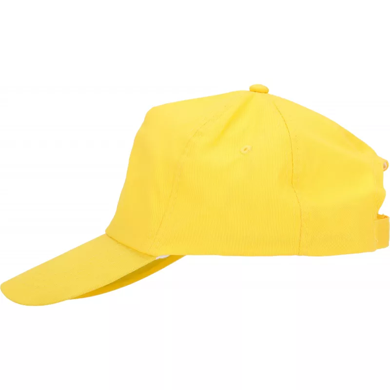 Czapka z daszkiem 5 paneli SANTA FE - żółty (246608)
