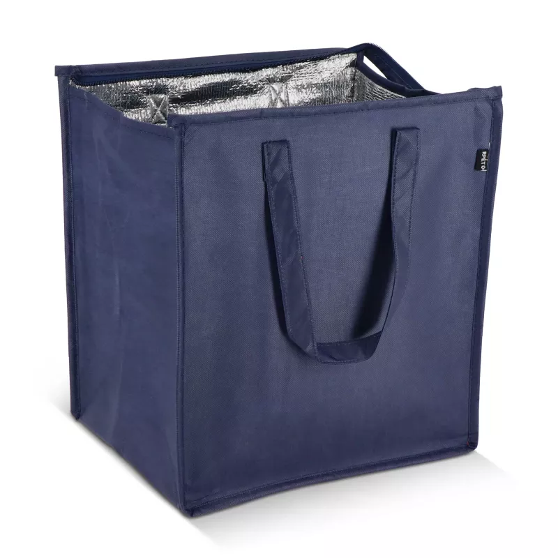 R-PET Torba chłodząca z włókniny 33 x 25,5 x 37 cm 75 g/m² - ciemnoniebieski (LT95391-N0010)