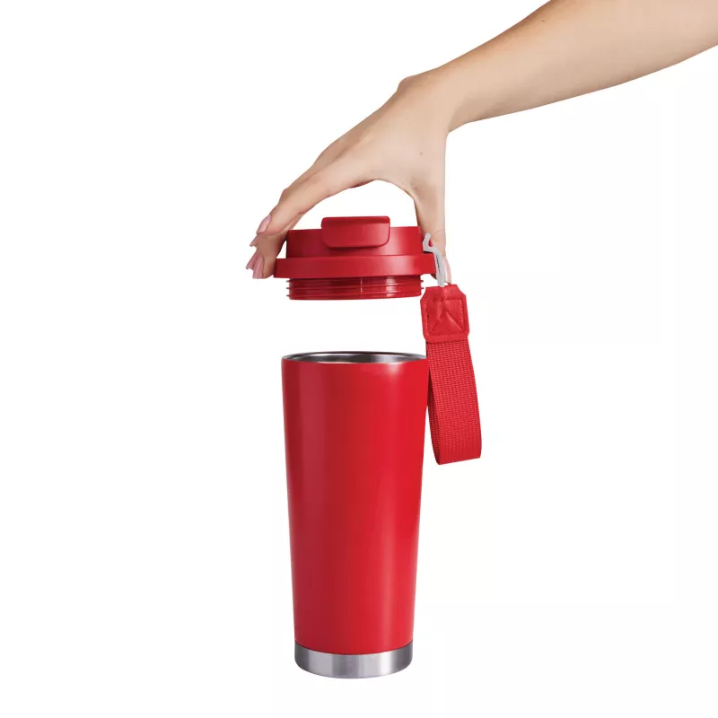 Butelka termiczna z podwójną izolacją - czerwony (56-0304744)