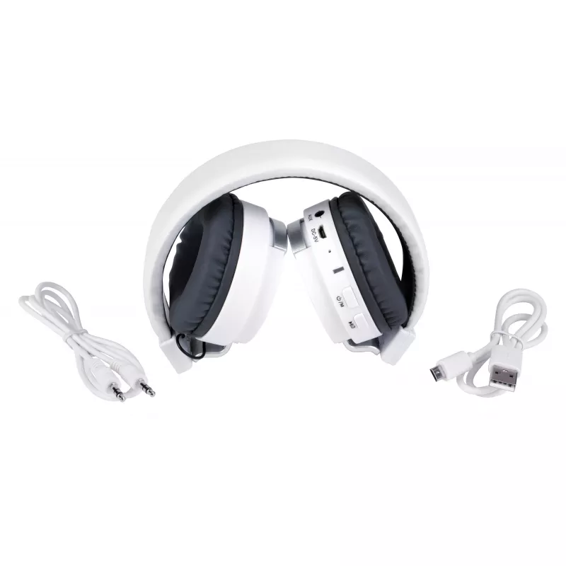 Słuchawki Bluetooth FREE MUSIC - biały (56-0406216)
