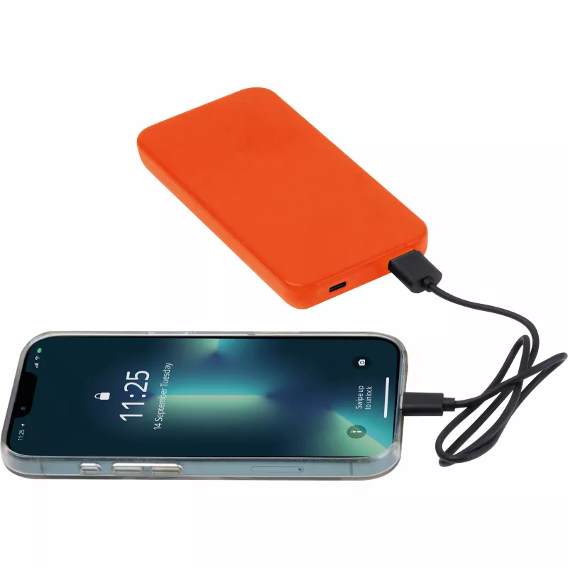 Power bank z ABS z recyklingu 10 000 mAh PRESTON - navy (3549410)