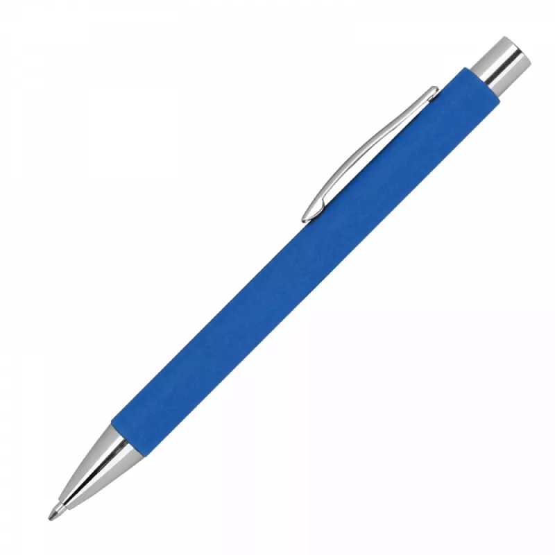 Długopis papierowy z metalowymi elementami - niebieski (1393504)