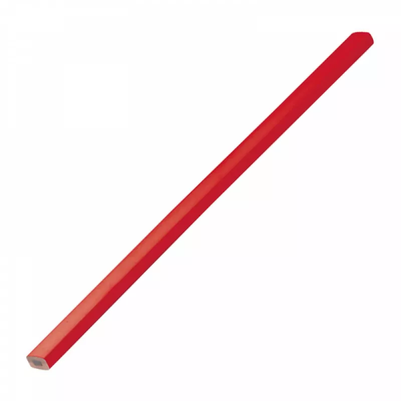 Ołówek stolarski drewniany 25 cm - HB - czerwony (1092305)