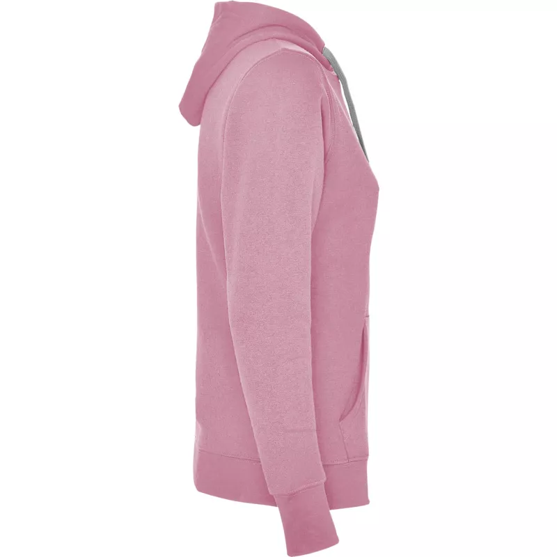 Damska bluza z kapturem 280 g/m² Roly Urban Women - Light pink / Marl Grey (R1068-LPKMGREY)