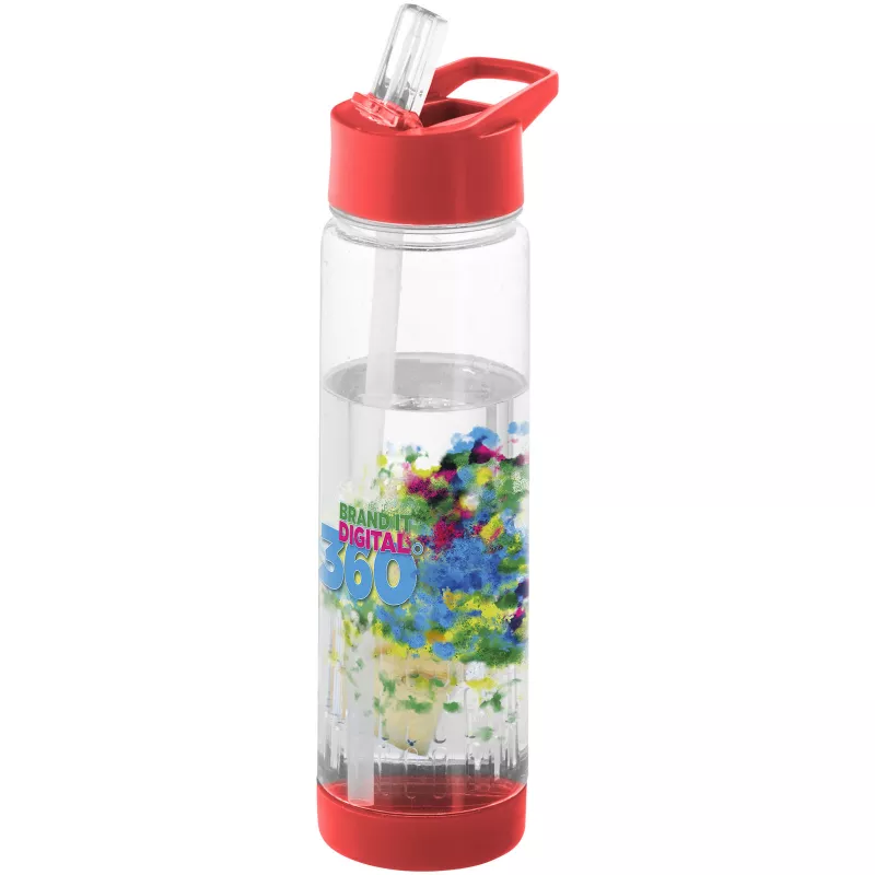 Bidon 750 ml Tutti Frutti wykonany z Eastman Tritan™ - Czerwony-Przezroczysty (10031404)