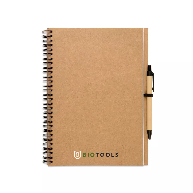 Notes z długopisem 70 kartek gładkie BLOQUERO PLUS - Bezowy (KC7013-13)