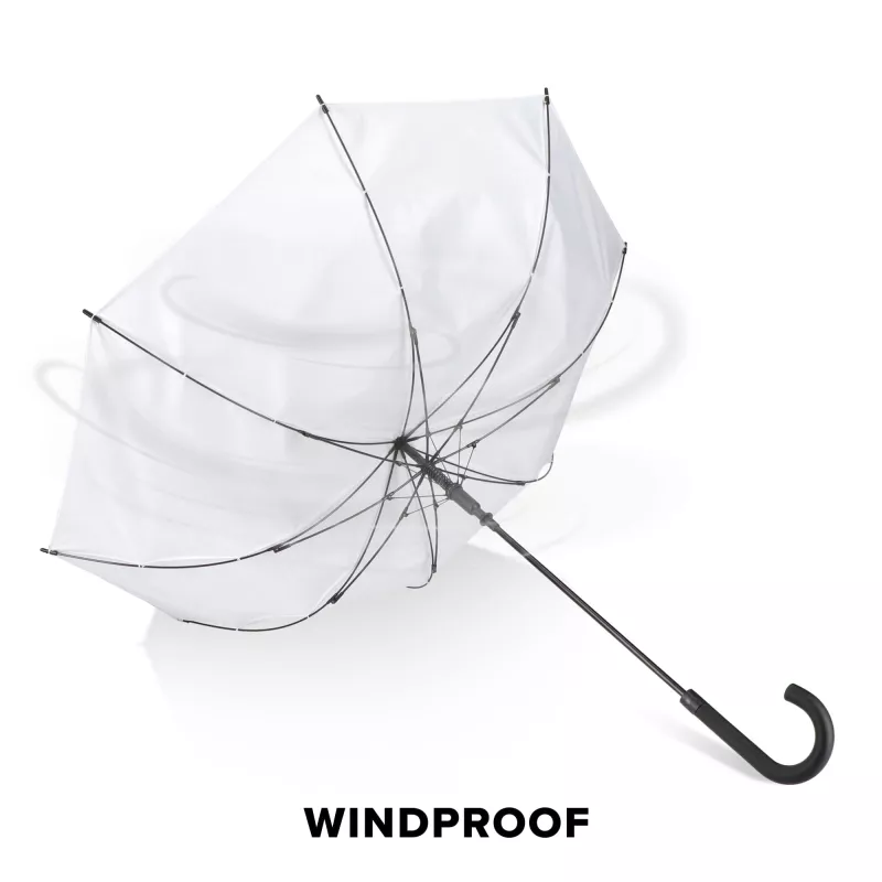 Verdure 190T Pongee 23""Wiatroodporny parasol zuchwytem, automatyczny - biały (LT97119-N0001)