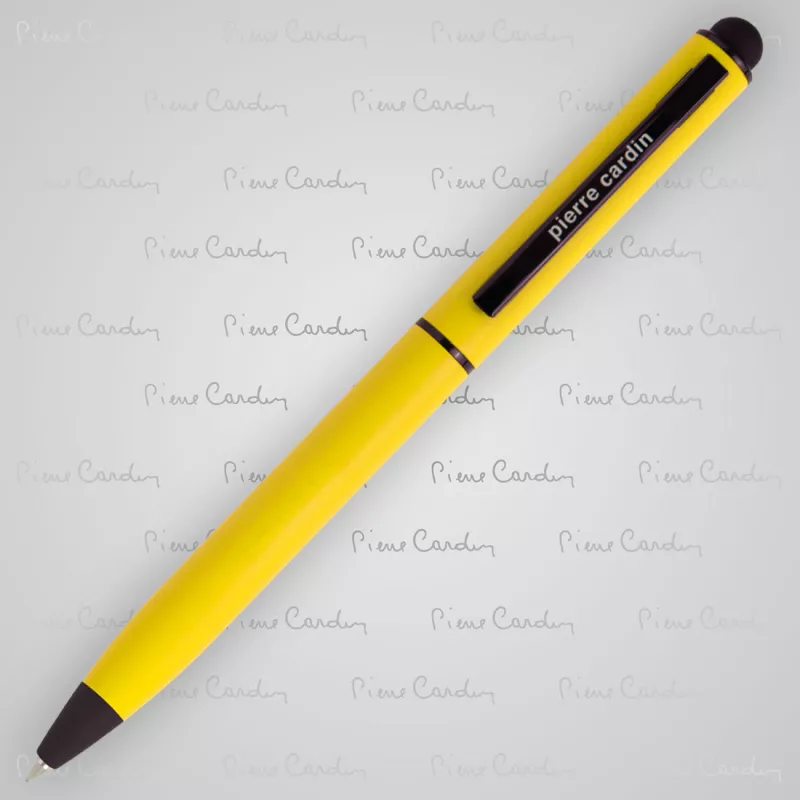 Długopis metalowy touch pen, soft touch CELEBRATION Pierre Cardin - żółty (B0101700IP308)