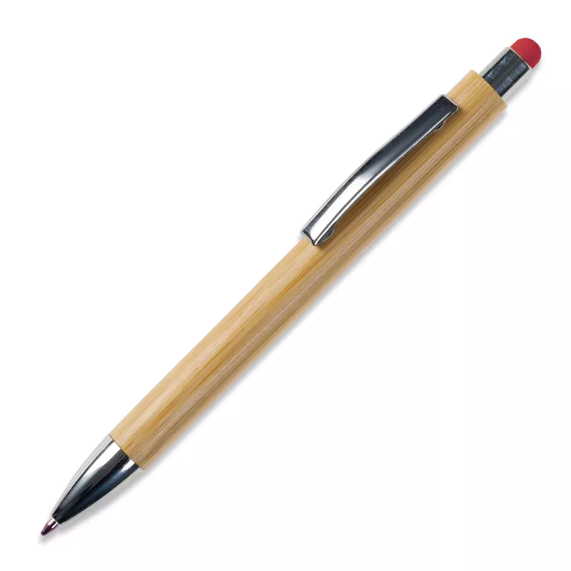 Bambusowy długopis Stylus New york - czerwony (LT87285-N0021)