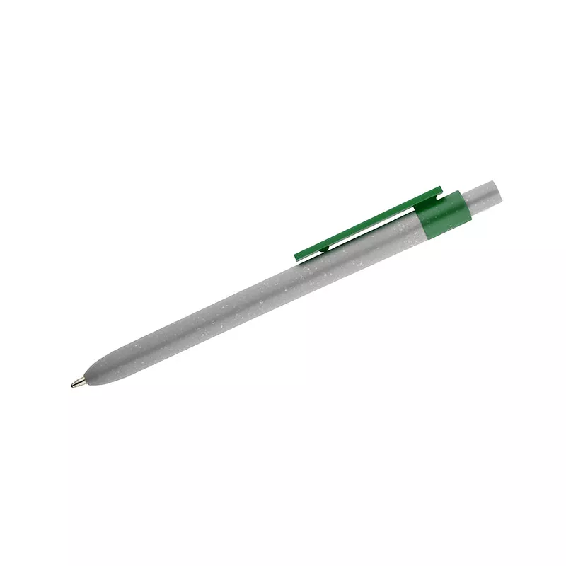 Długopis z tworzywa z dodatkiem zmielonych muszli SELIS - zielony (19735-05)