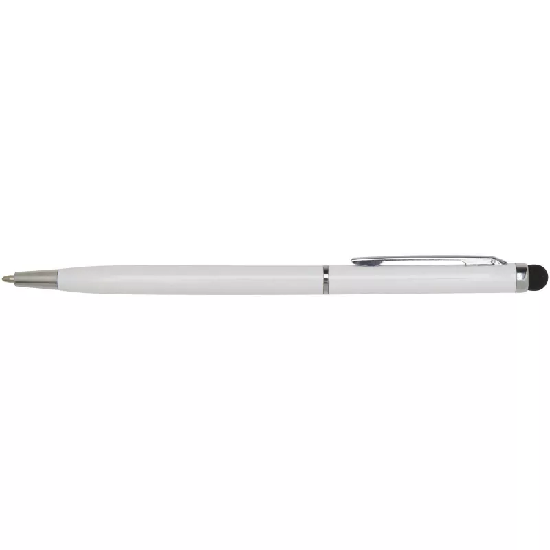 Ore aluminium ballpoint pen with stylus - Biały (10625601)