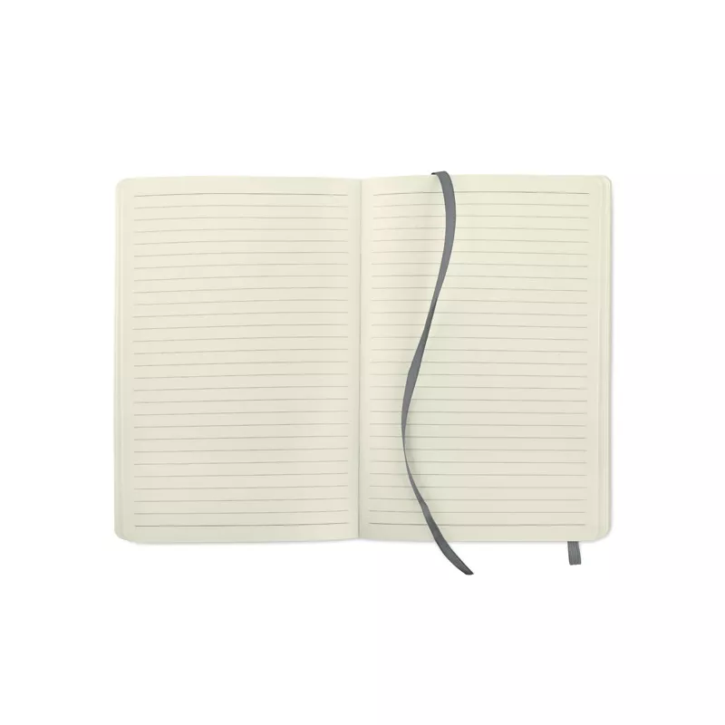Notes A5 z recyklingu 80 kartek w linię BRETA - Kamienny Szary (MO2118-15)