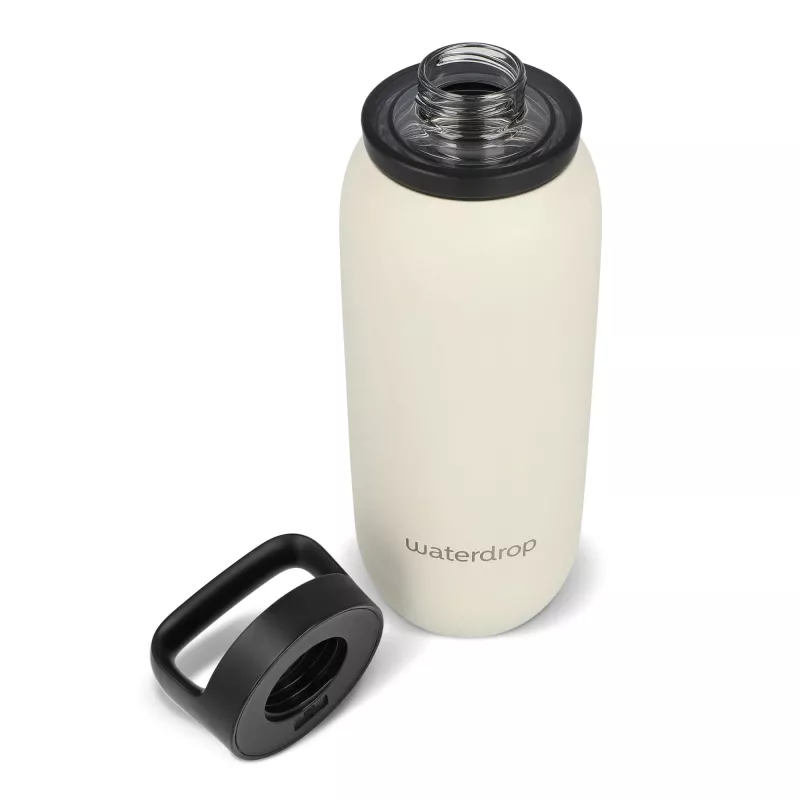 Termiczna butelka uniwersalna Waterdrop z ustnikiem 600 ml - beżowy (LT47000-N0055)