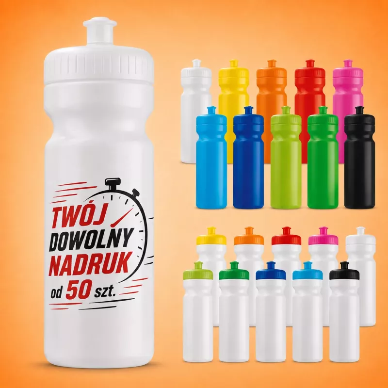 Bidon reklamowy sportowy | Classic 750ml - biały (LT98797-N0001)