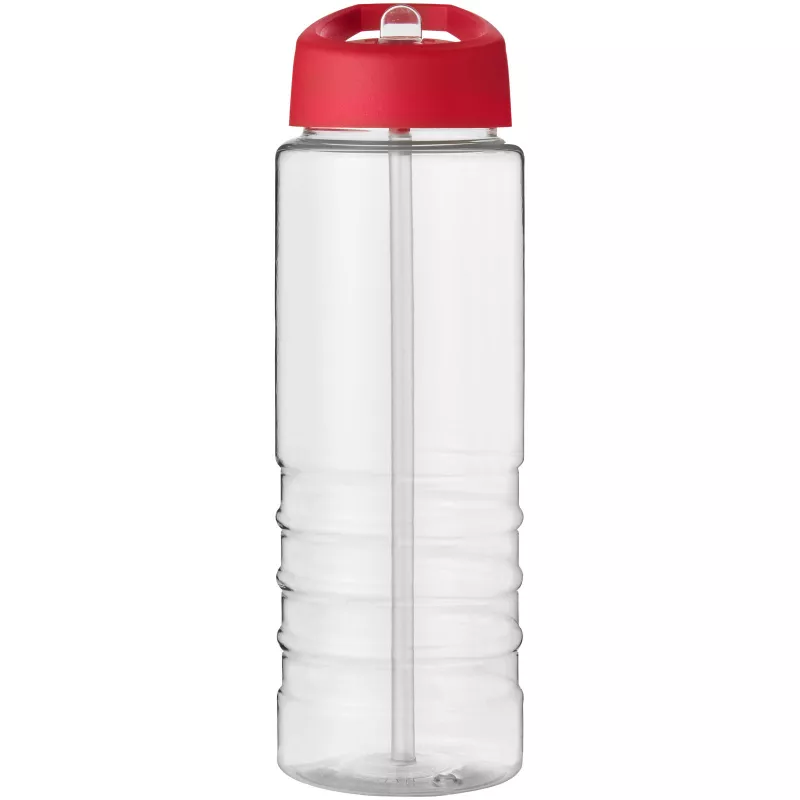 Bidon H2O Treble o pojemności 750 ml z wieczkiem z dzióbkiem - Czerwony-Przezroczysty (21087712)
