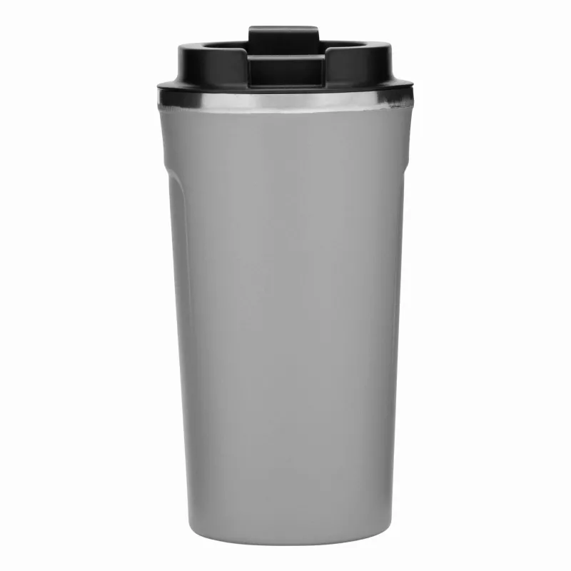 Podróżny kubek termiczny COFFEE TIME - szary (56-0304537)