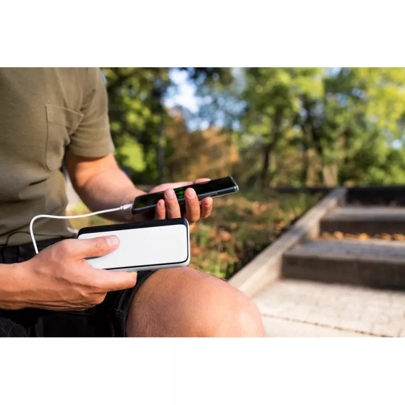 Power bank 10000 mAh | Dejerius - biały (VA113-02)