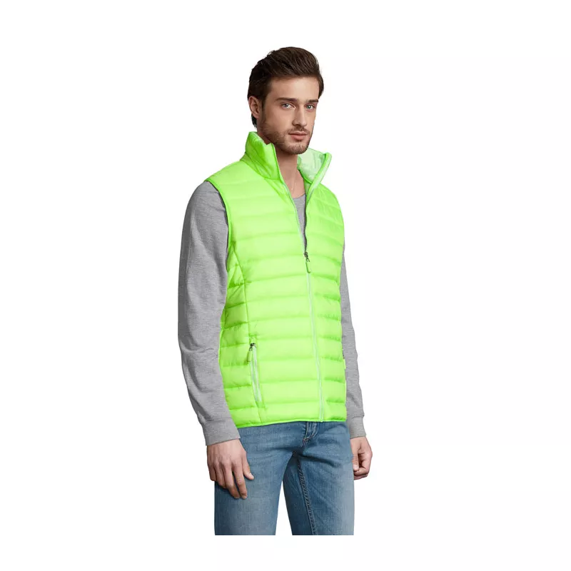Kamizelka pikowana męska Sol's WAVE MEN - Neon Lime (S01436-NL)