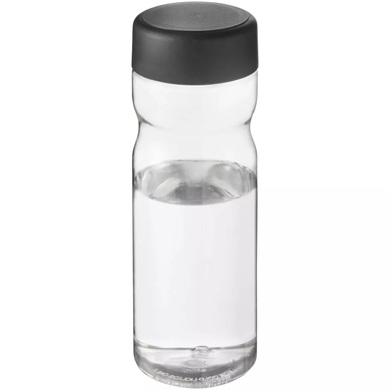 H2O Eco Base screw cap water bottle 650 ml - Czarny-Przezroczysty (21043591)